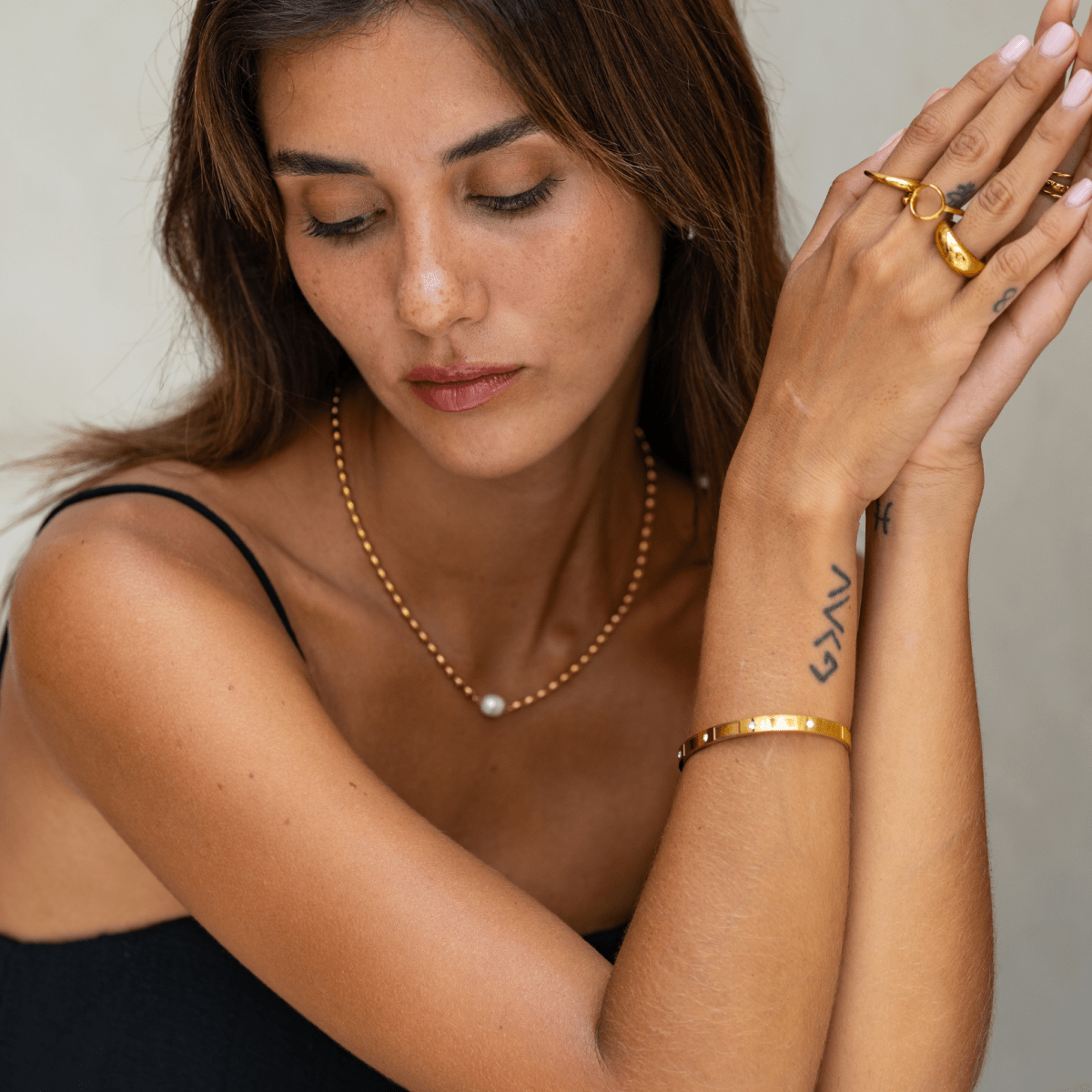 CZ Bangle Bracelet - Image 2